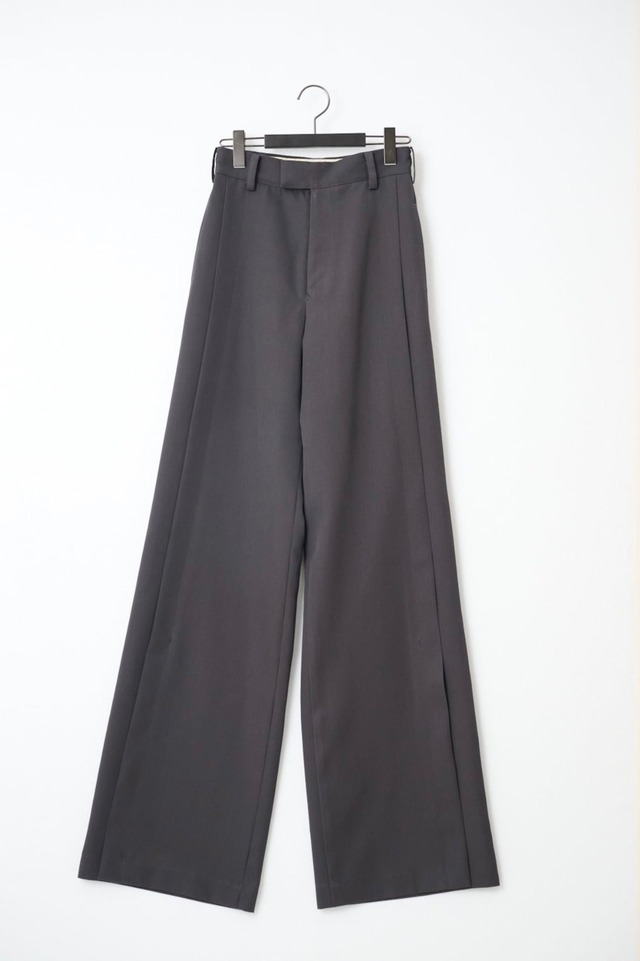 【UJOH】Front Slit Flare Pants