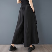 アシンメトリー 切り替え ワイドパンツ 00054