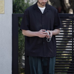 開襟ゆったりシャツ　0696