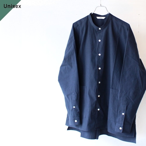 amne　CHAMBRAY Covered Shirts　（Ink）