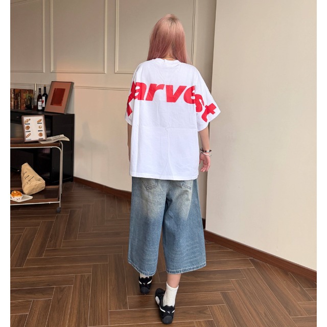 back arch logo loose short-sleeve tee　バックアーチロゴルーズ半袖ティー　J1809