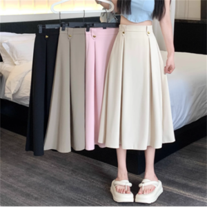 【送料無料】 スカート 4色 ロングスカート Aライン フレア ロング ミモレ 装飾 ハイウエスト 薄手生地 かわいい 大人可愛い 大人女子 こなれ感 シンプル カジュアル 大人 上品 おしゃれ お洒落 ラフ コンサバ エレガント フェミニン ガーリー 無地 春 20代 30代 40代 レディース 女性 デート お出かけ お茶会 女子会 休日 演奏会 授業参観 結婚式 二次会 パーティ 着回し プチプライス カラバリ デイリーユース 普段使い オルチャン 韓国系 ファッション 着痩せ インスタ映え