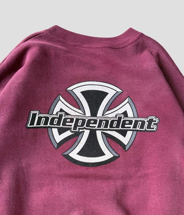 -INDEPENDENT- Vintage 90s XL Logo Print Sweat made in USA