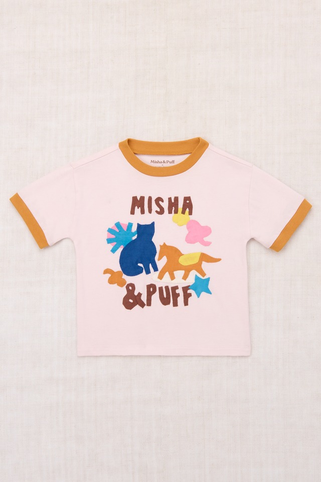 【MISHA & PUFF】26 Spring Drop2 / PASTURE APPLIQUE TEE / AURA