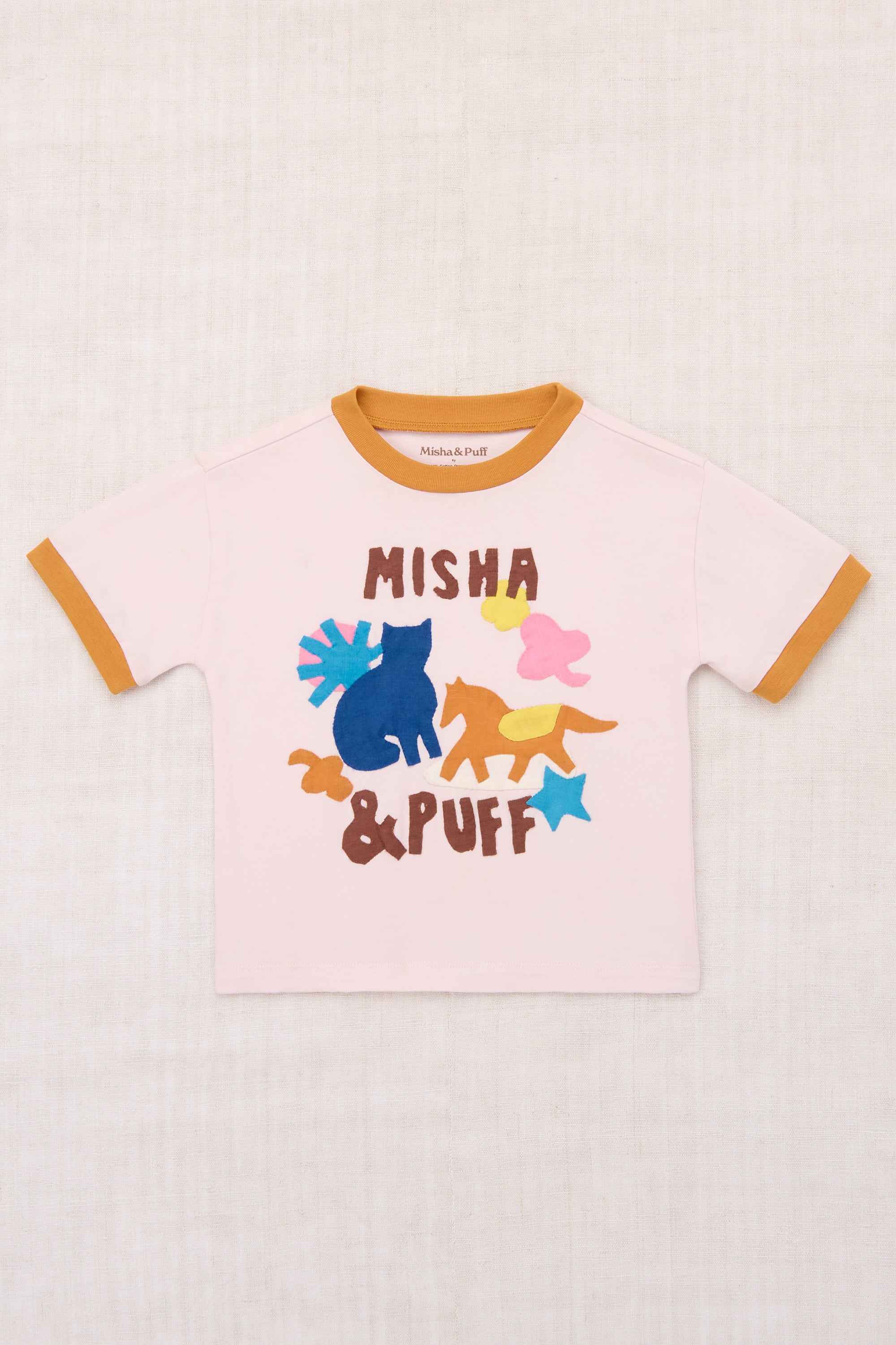 【MISHA & PUFF】26 Spring Drop2 / PASTURE APPLIQUE TEE / AURA