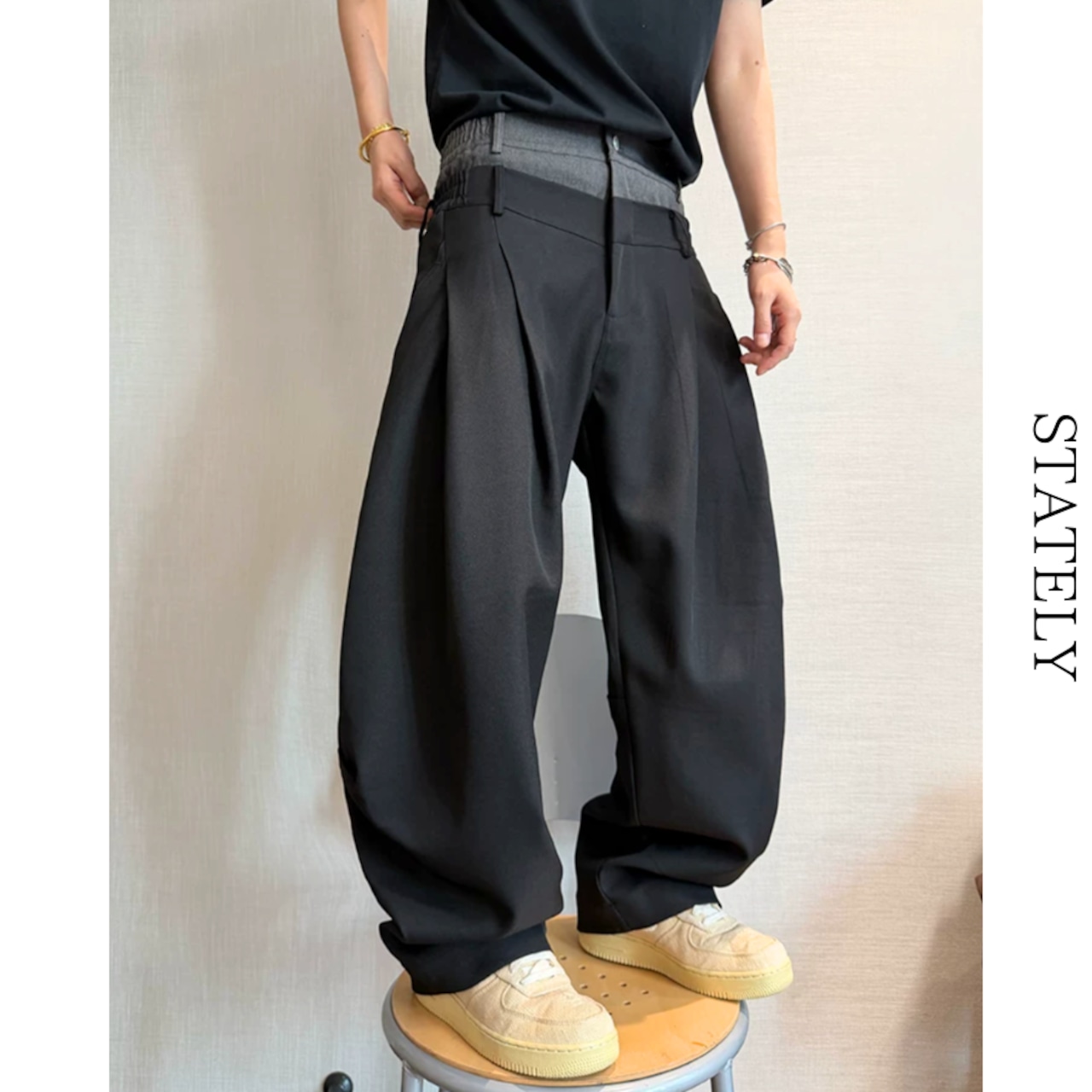 Double Waist バレルパンツ_B21・画像10