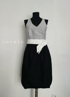 SOPHIE Linen Bicolor Dress リネンバイカラードレス ソフィー