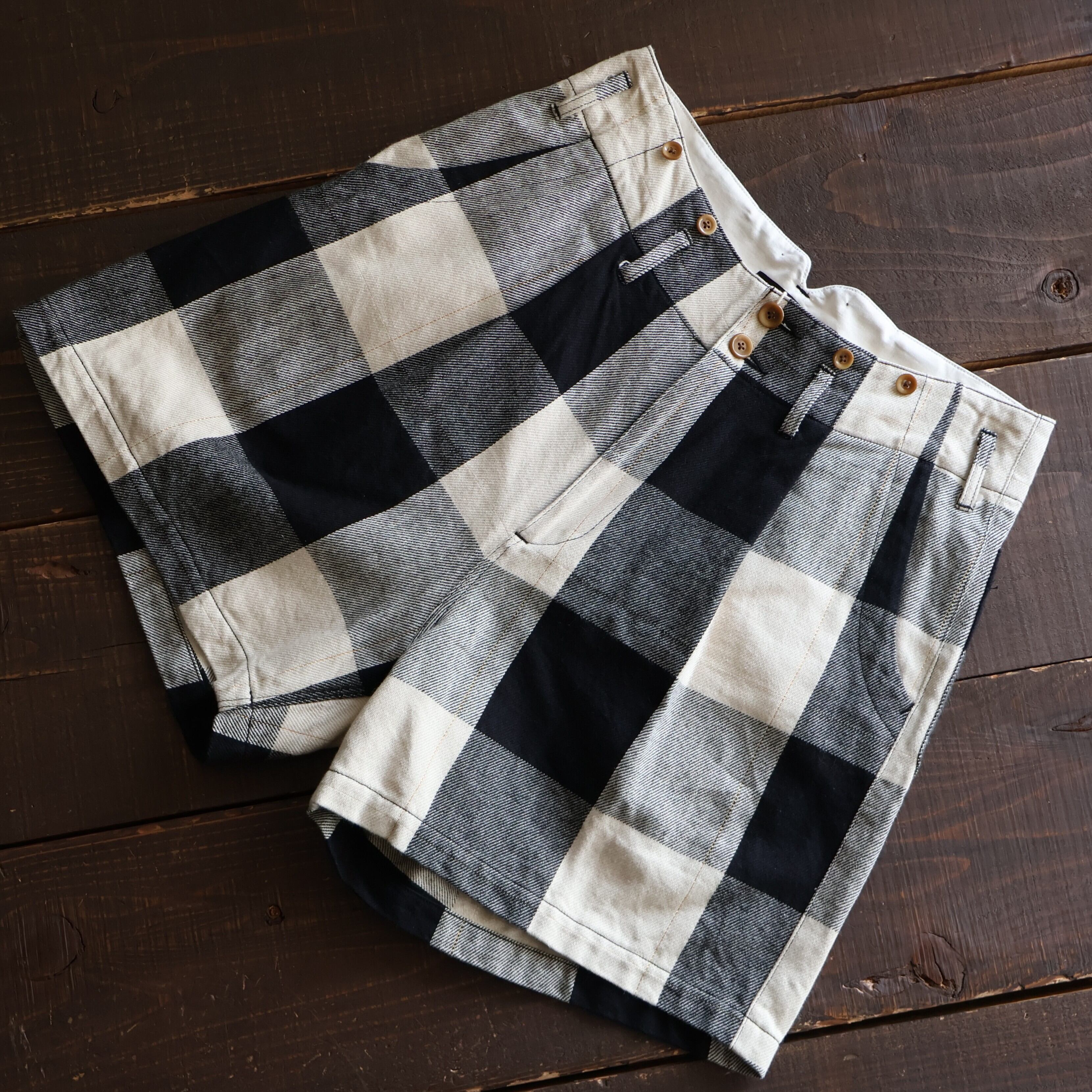 Gurank “ Checkered shorts ( Black/White ) | H.inch/アッシュインチ