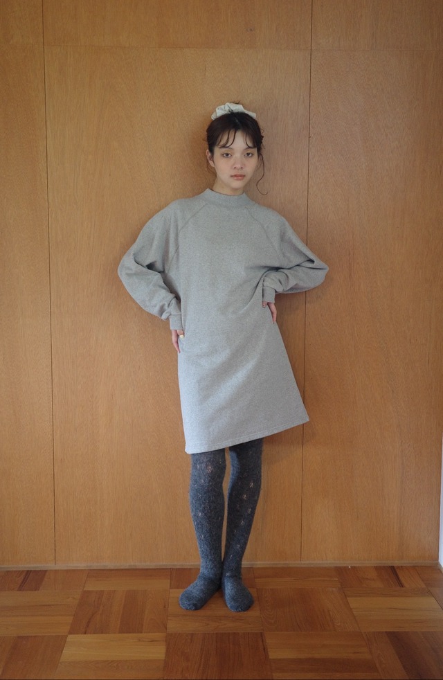 MADDIE SWEAT DRESS-GREY 送料無料