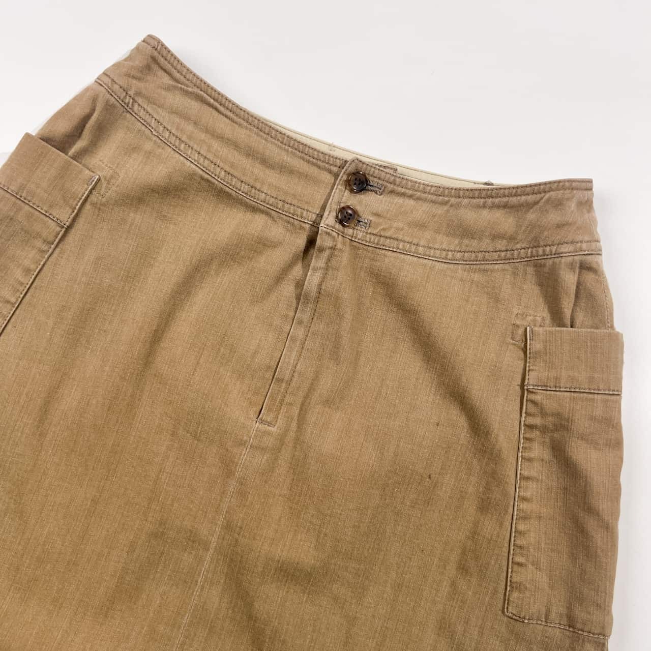 Mademoiselle NON NON マドモアゼルノンノ 台形スカート 36/ベージュ レディース