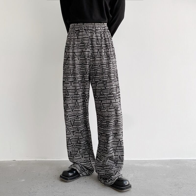 ジオメトリック ワイドパンツ 1color MPA0167