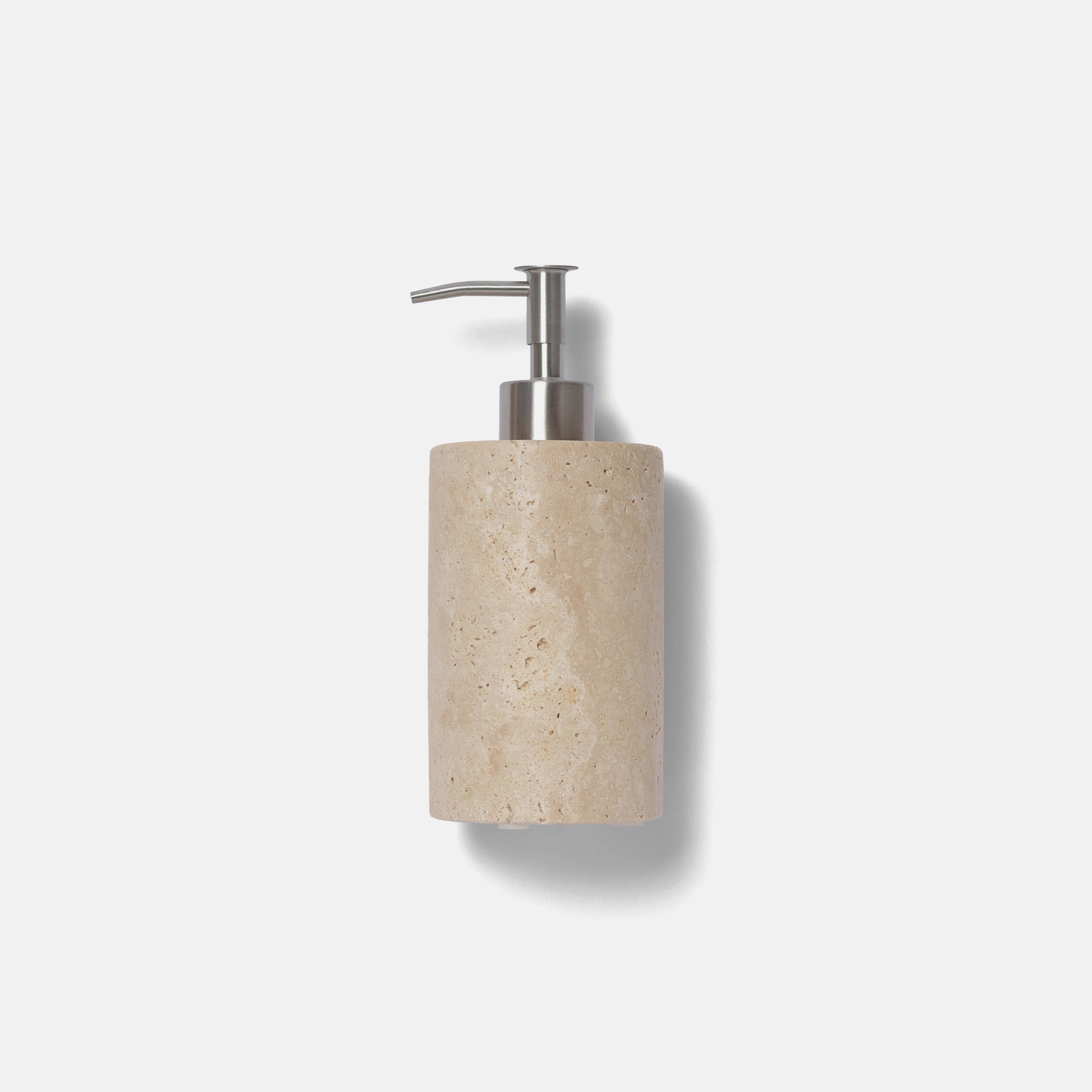 MARBLE SOAP DISPENSER -Roman Travertine