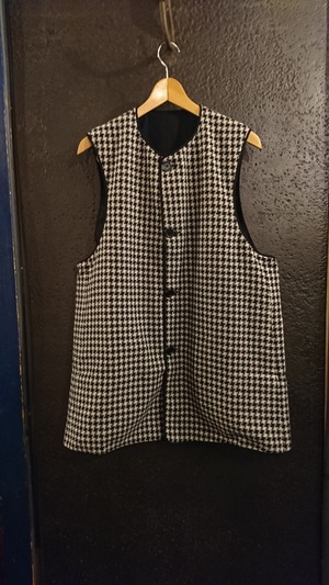 Sick and Tired "BIG REVERSIBLE VEST"  Houndstooth Color