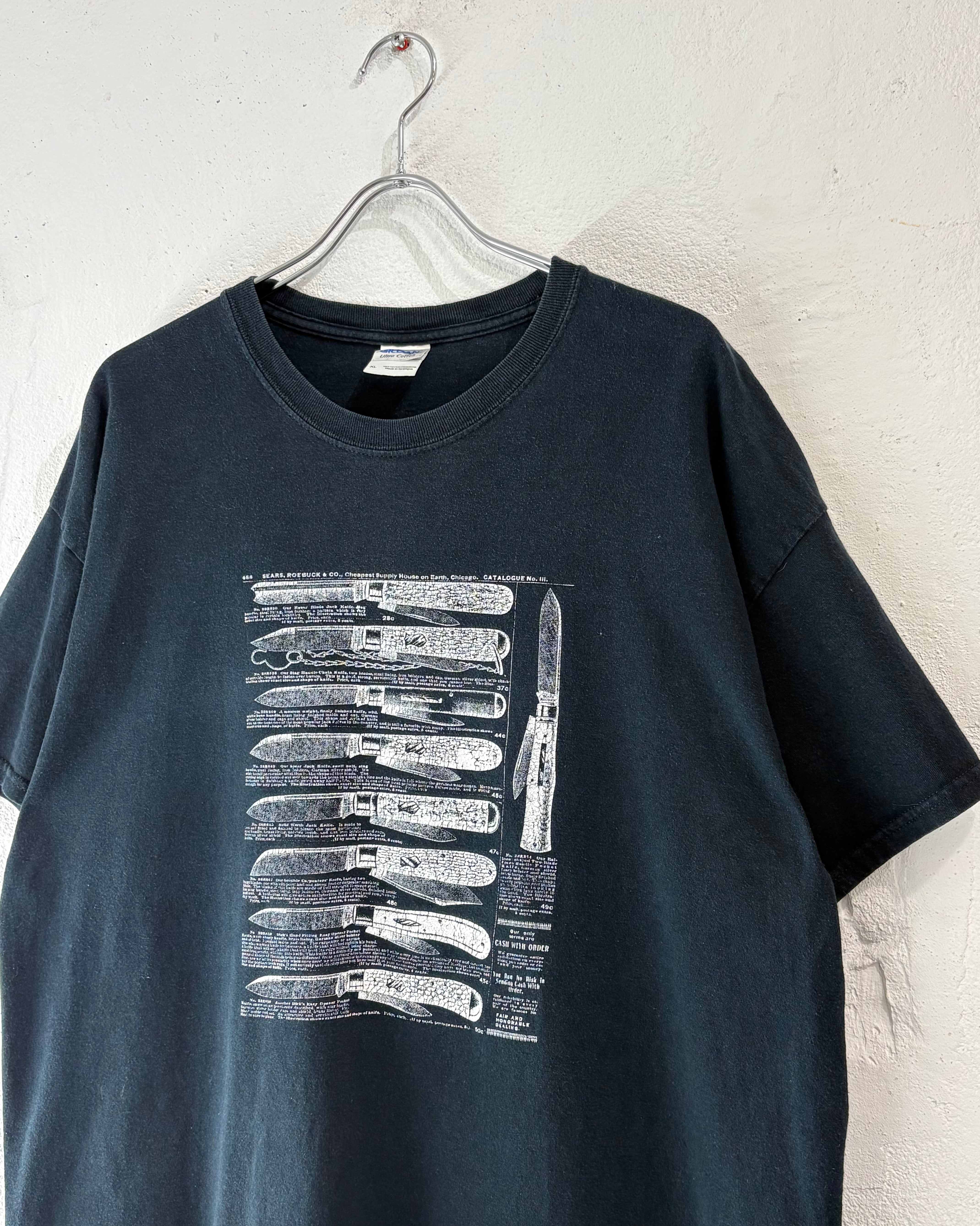 00s~ GILDAN "Various Knife" Print Tee