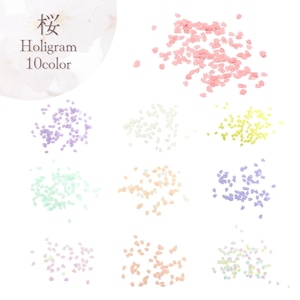 ネイルパーツ 桜 ホログラム パーツ SAKURA 1袋 P-7 nail-parts028