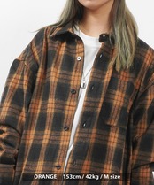 ＼SALE／◆オンブレチェック オーバーシャツ◆be-6142l113