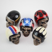 VINTAGE HELL'MET VALVE CAP /Flames