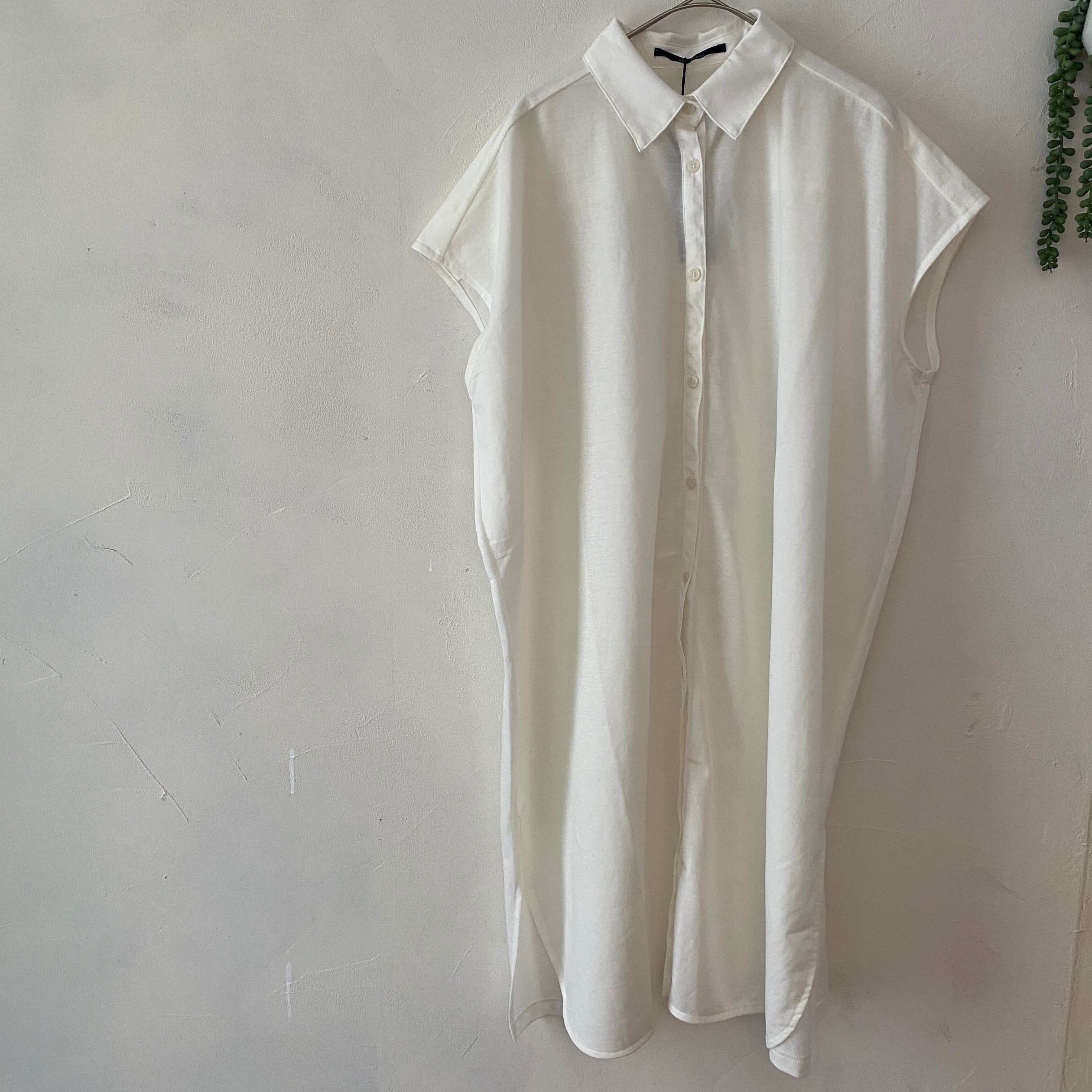 【SELECT】トリコットオーバーシャツロングチュニック　45-0505