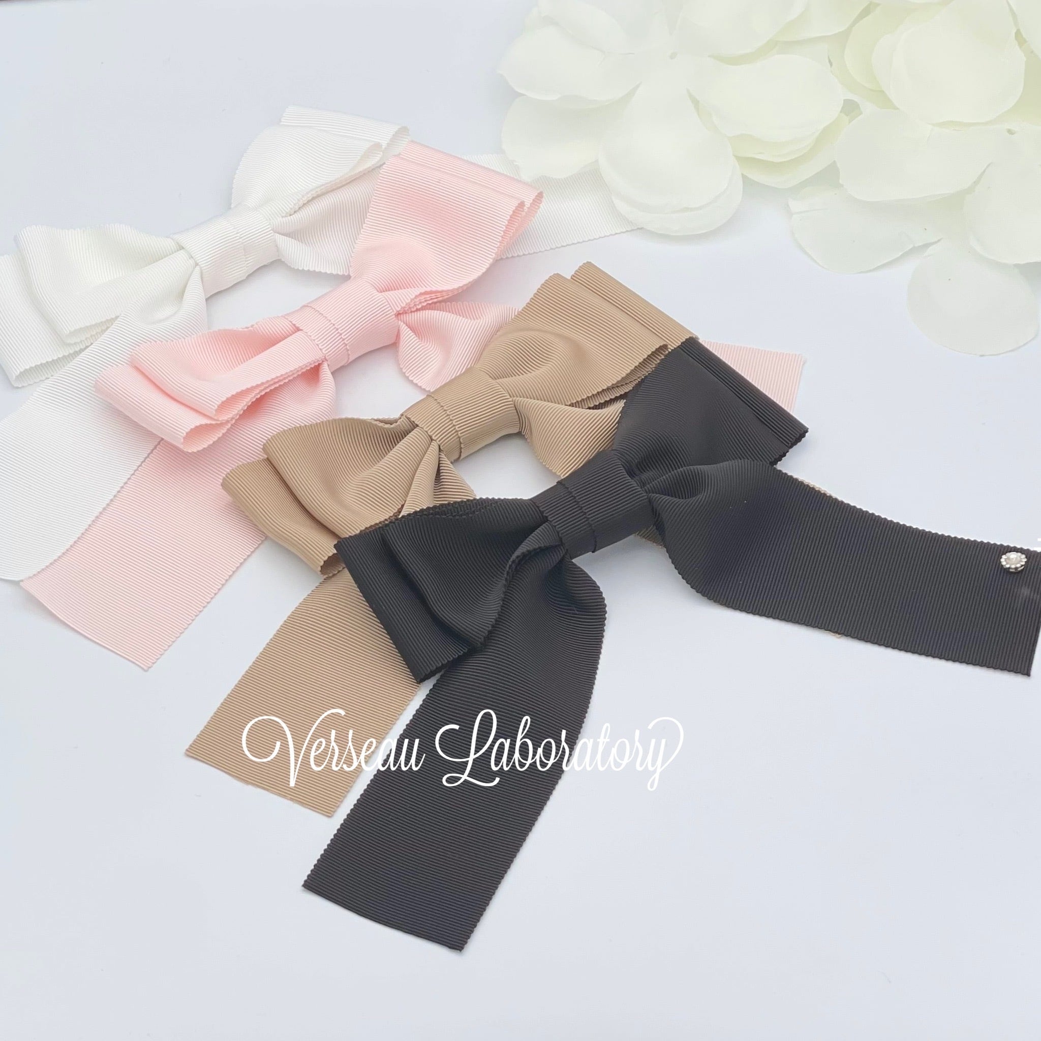 D44 【セール】 グログランリボンバレッタorクリップ | Verseau Laboratory