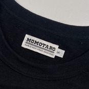 MOMOTARO モモタロウ カレッジロゴ プリント 半袖 Tシャツ サイズ S /ブラック系 メンズ 桃太郎ジーンズ 岡山 児島 アメカジ