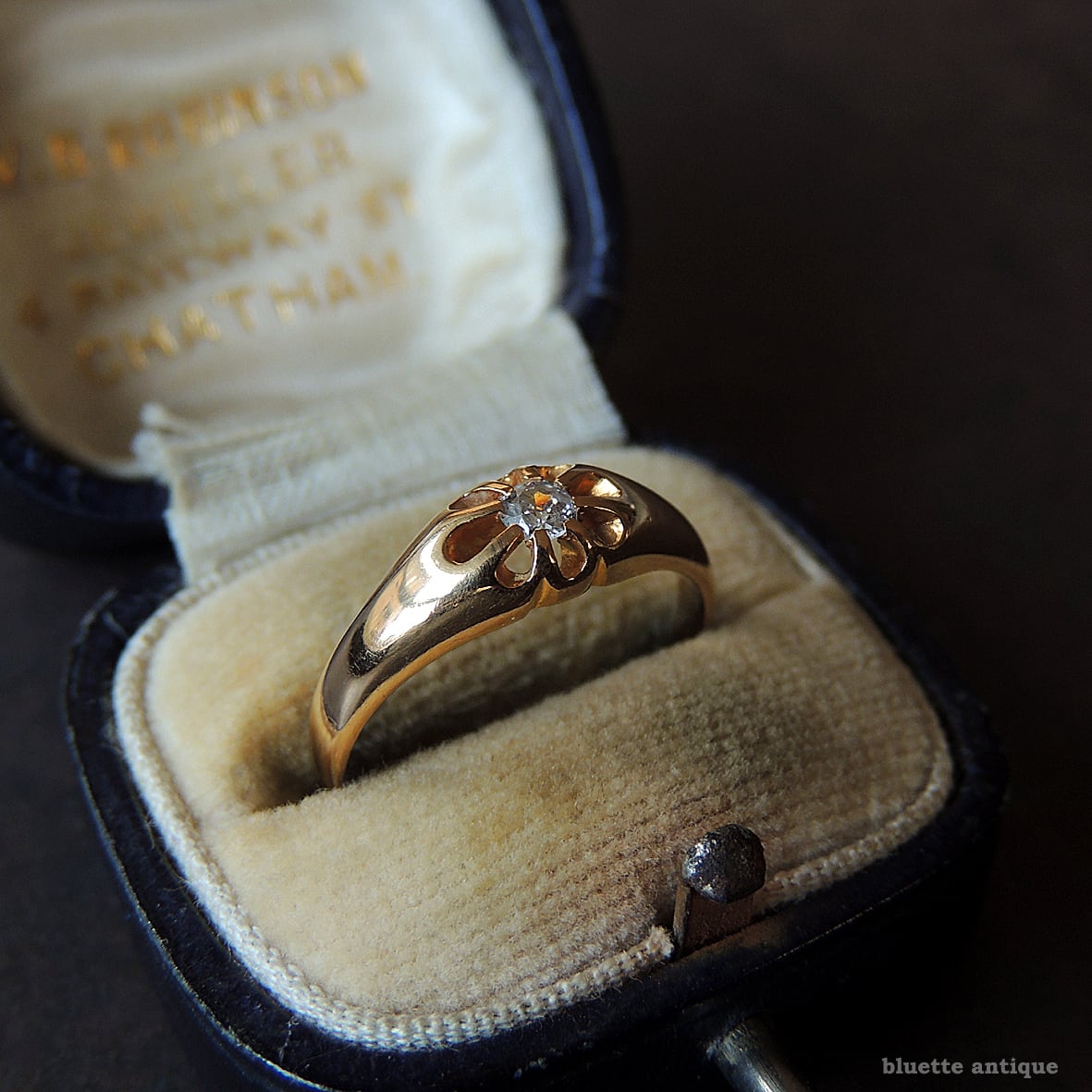 英国 アンティークリング ダイヤモンド 美品✴︎agete トゥモローランド