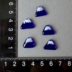 ガラス富士山ピアス/イヤリング