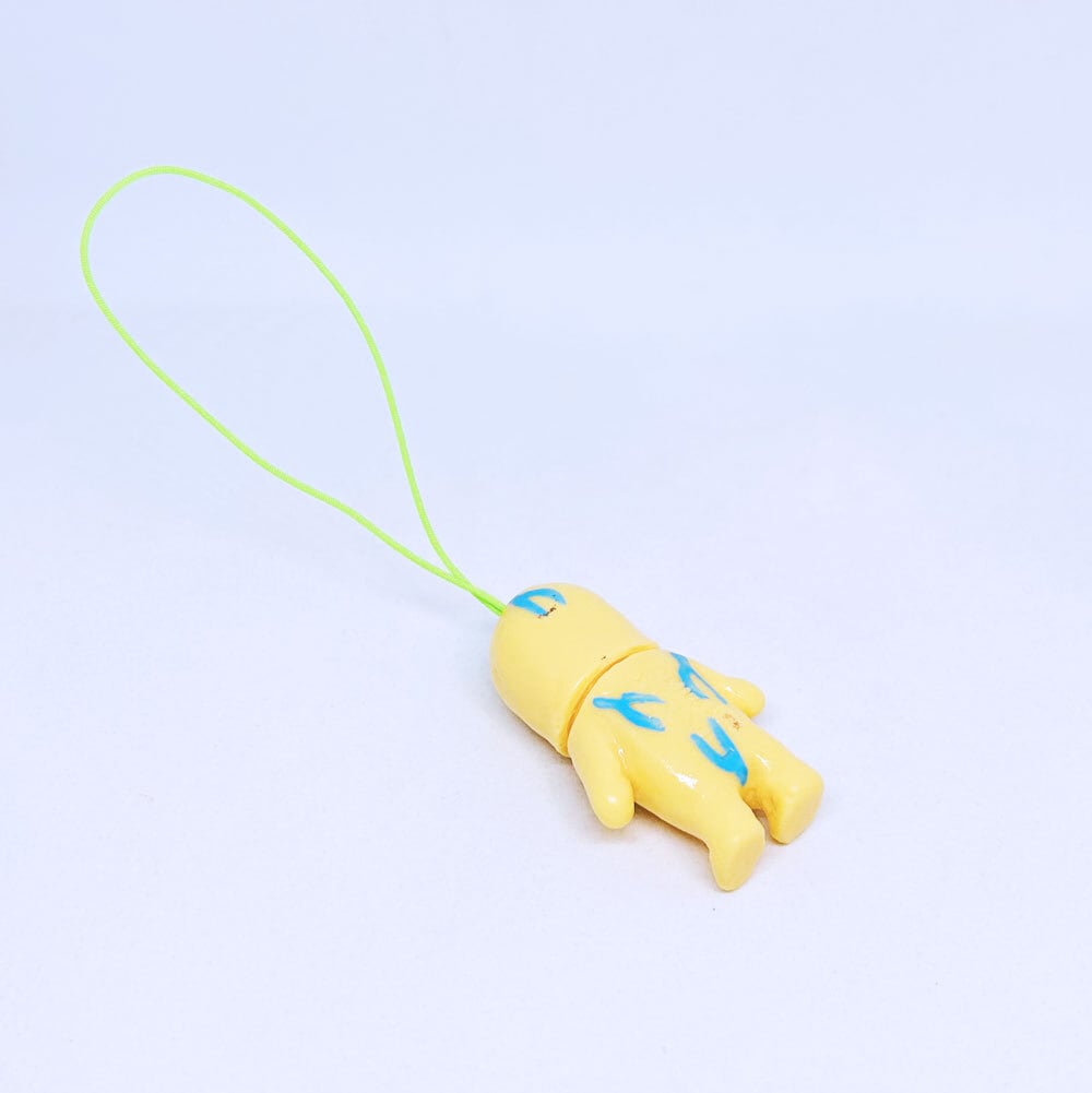 チビめんたストラップ(うすきいろ） / ストラップ / デハラユキノリ