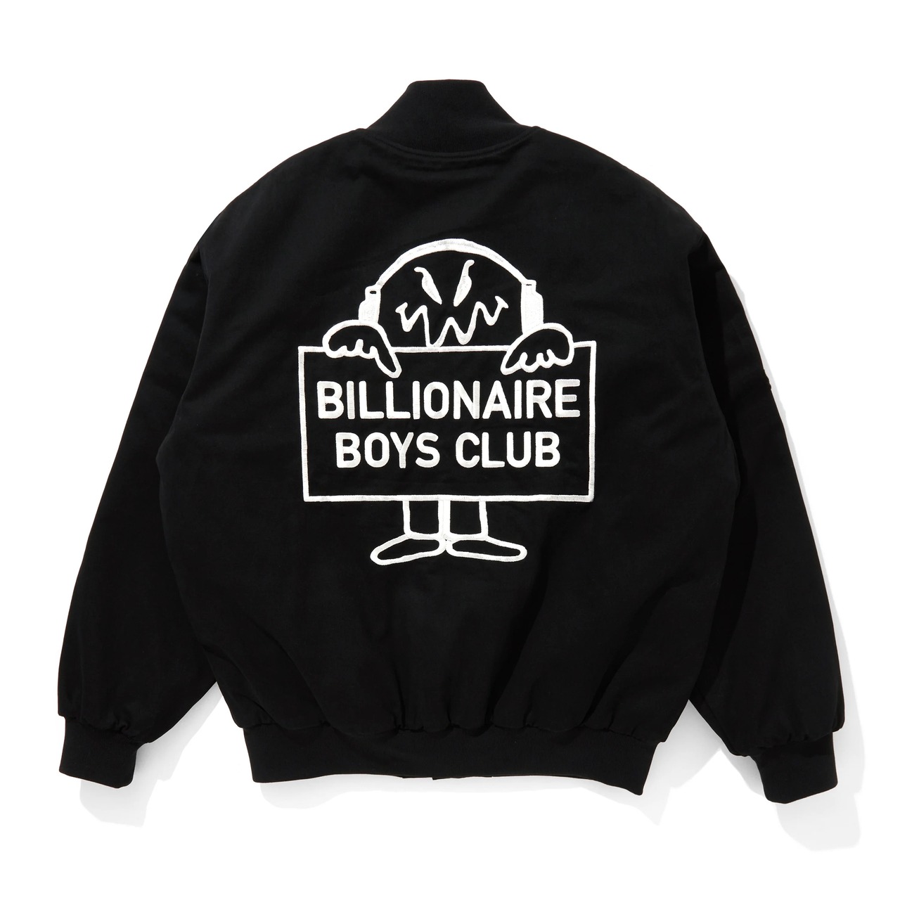 BILLONAIREBOYSCLUB/ICECREAM / COTTON TWILL VARSITY JACKET