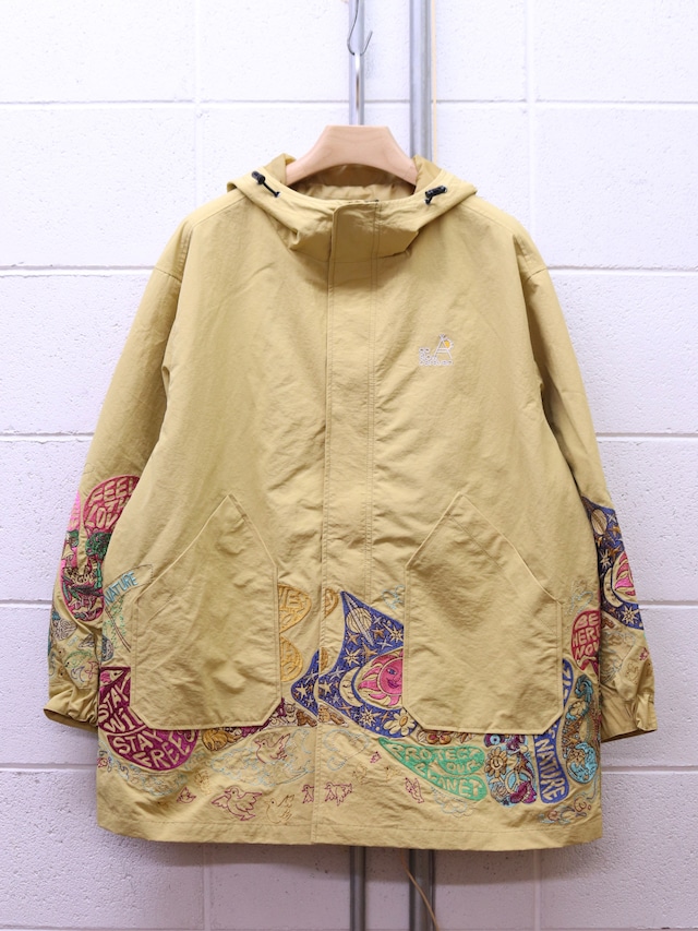 【go slow caravan】WEATHER CLOTH PANEL STITCH FIELD COAT