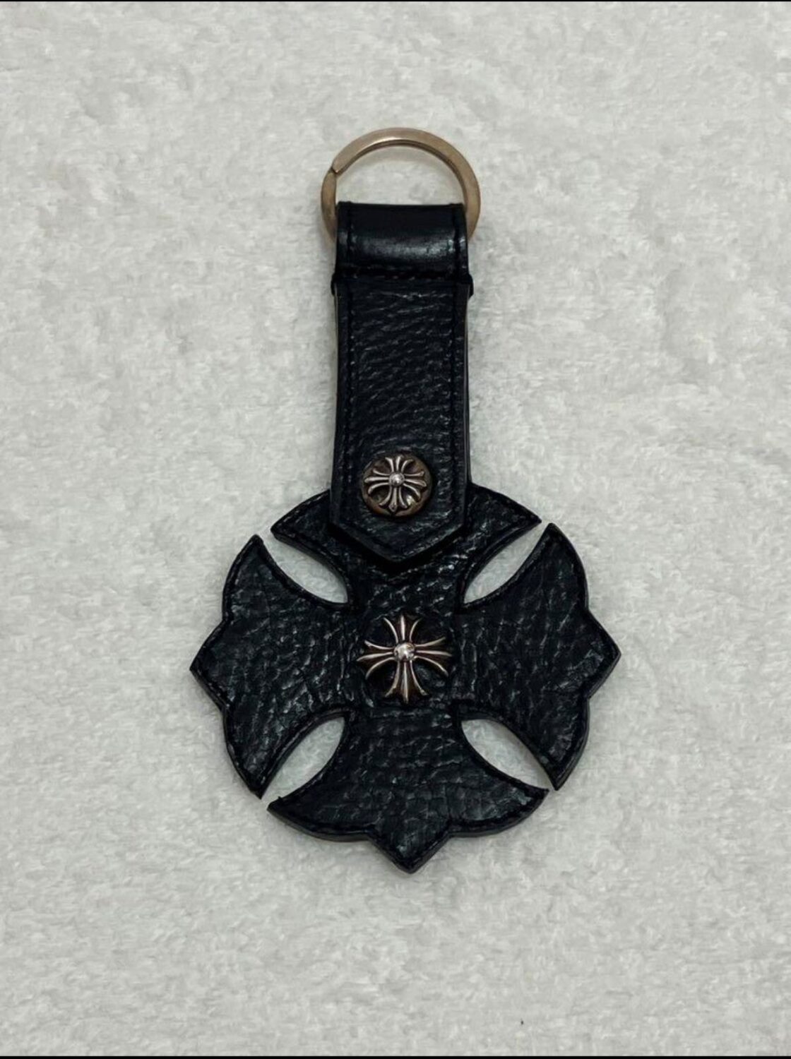 CHROME HEARTS クロムハーツ クロス レザー キーホルダー | Pay ID