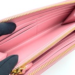 PRADA プラダ ラウンドジップ ウォレット 長財布 サフィアーノ 20.0 × 10.0cm ピンク
