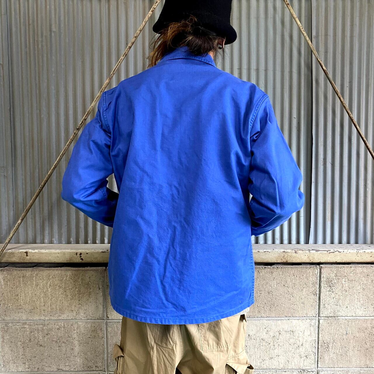 ペンキ ユーロ ワーク ジャケット ツイル ヨーロッパ古着 楽天市場】Qualitex社製 USED コットンツイル ブルーワーク