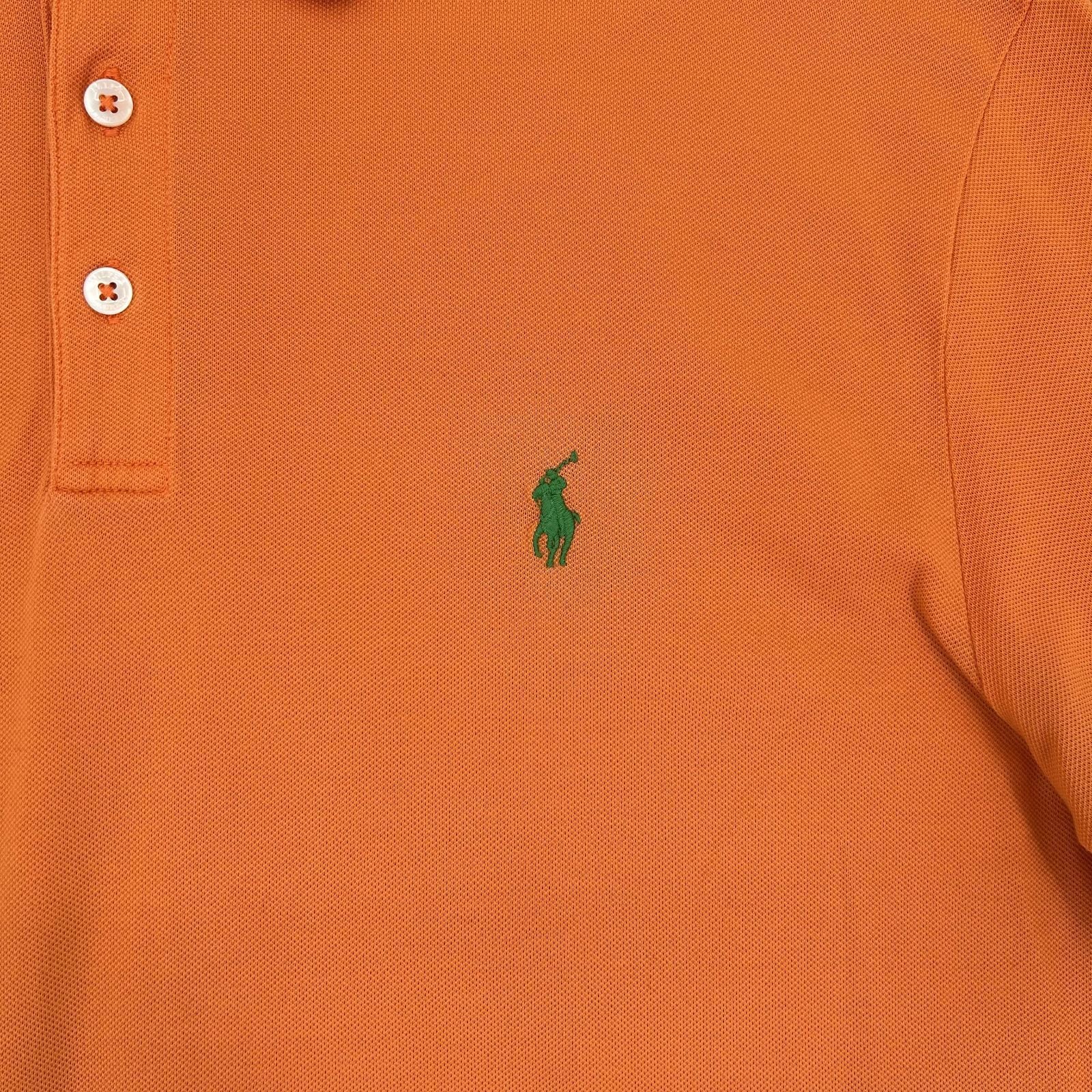 ポロシャツ刺繍 ラルフローレン ポロシャツ オレンジ Polo Ralph