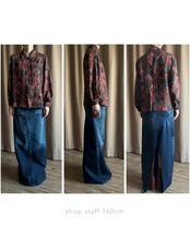 warm color retro pattern shirt-5083-12