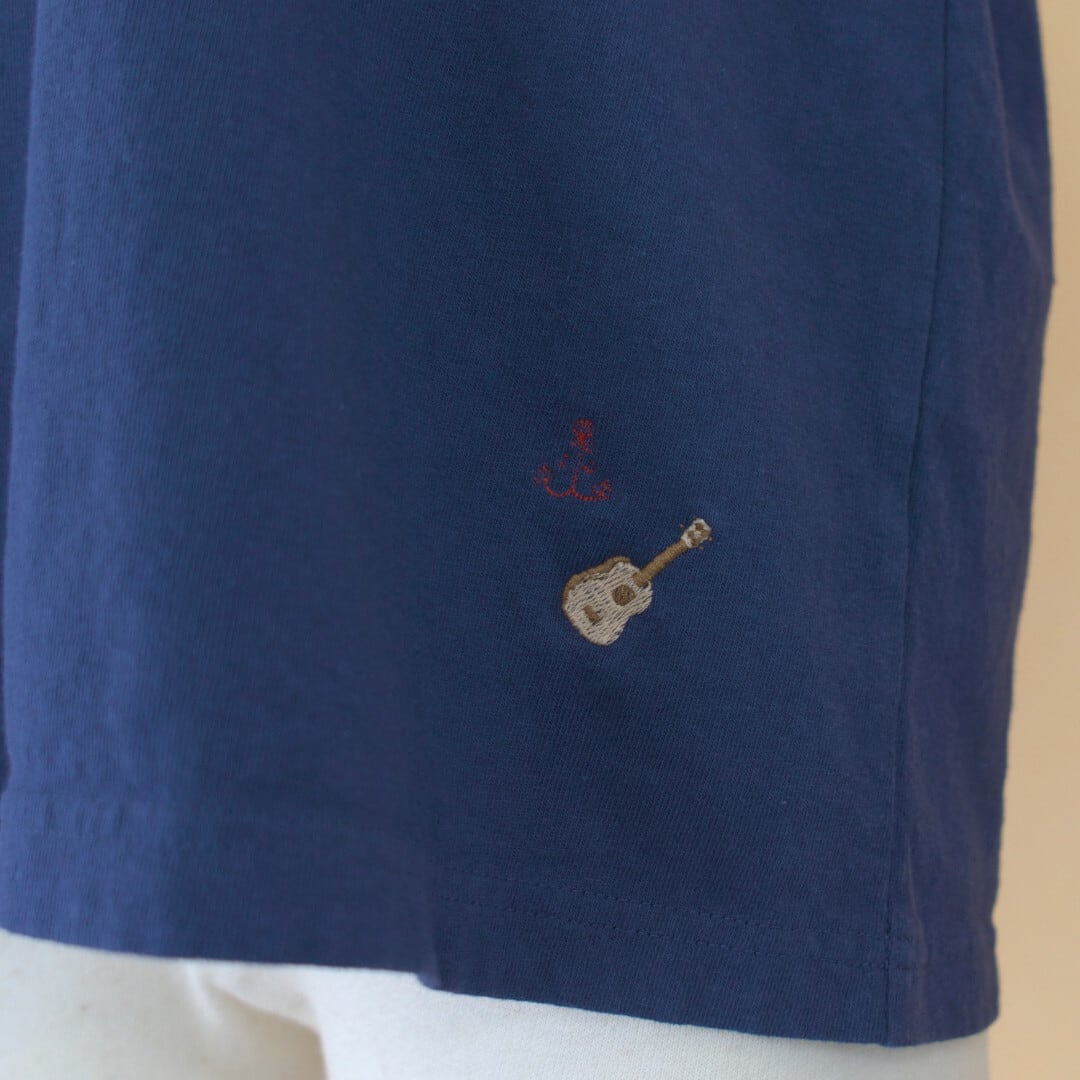 快晴堂 カイセイドウ 海上がりUNI Tシャツ SUN・ネイビー