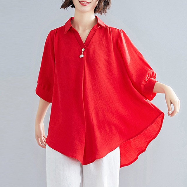 トップス レディース 送料無料 4色 シャツ ブラウス 長袖 7分丈 襟付き スキッパ— カシュクール パール パフスリーブ ゆったり  透け感 抜け感 こなれ感 シック クール カッコイイ かっこいい 個性的 華やか 派手 無地 春 春服 春物 秋 秋服 秋物 10代 20代 普段使い 重ね着 着回し おしゃれ お洒落 ラフ カジュアル 前開き シルバー 銀 ブラック 黒 グレー 灰色 涼し 通気性 薄手 ポリエステル シフォン シフォンシャツ ワイド 存在感 モード系 エキゾチック デート