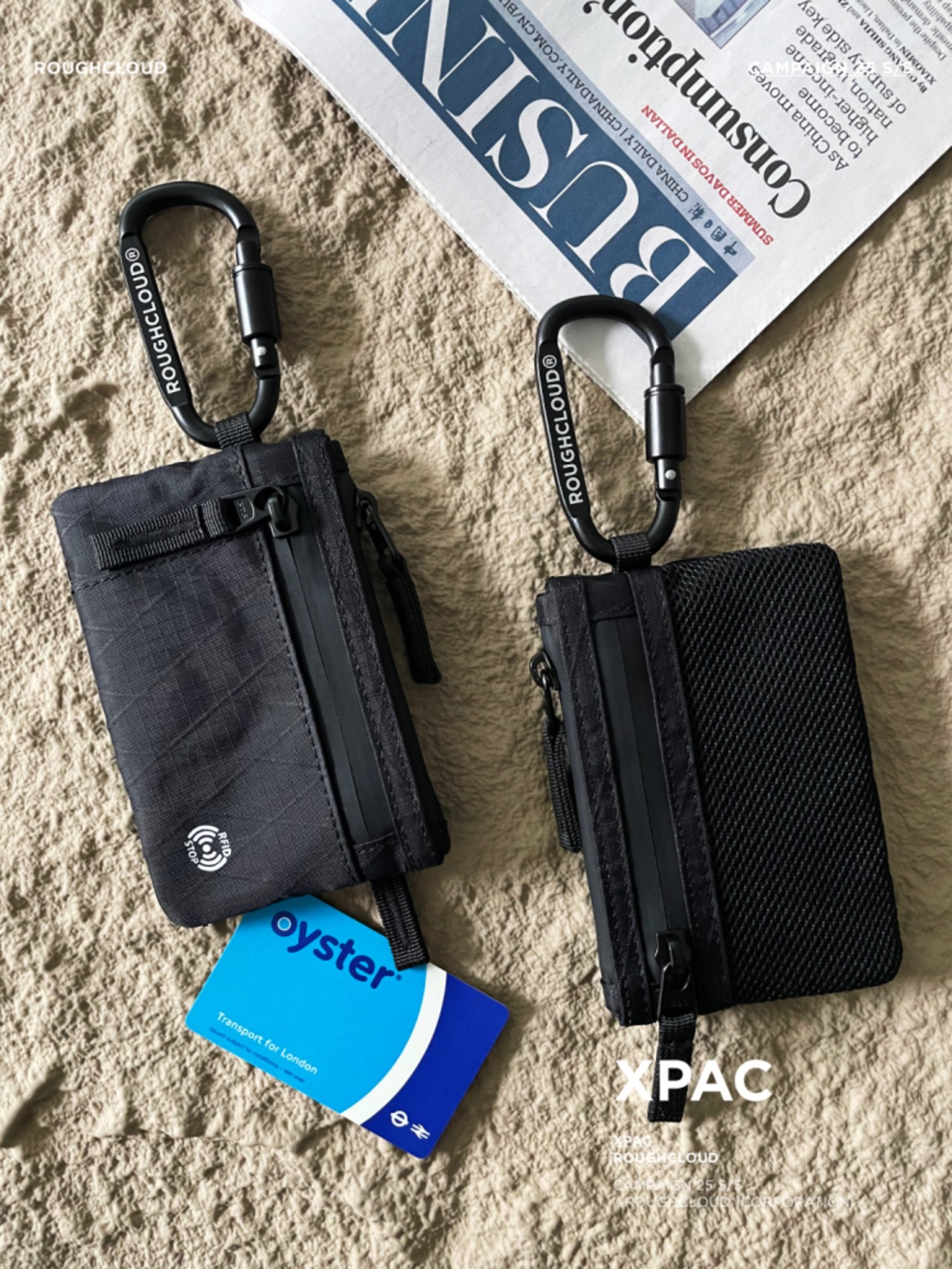 ROUGHCLOUD 盗難防止 RFID XPAC ミニポーチ（M）