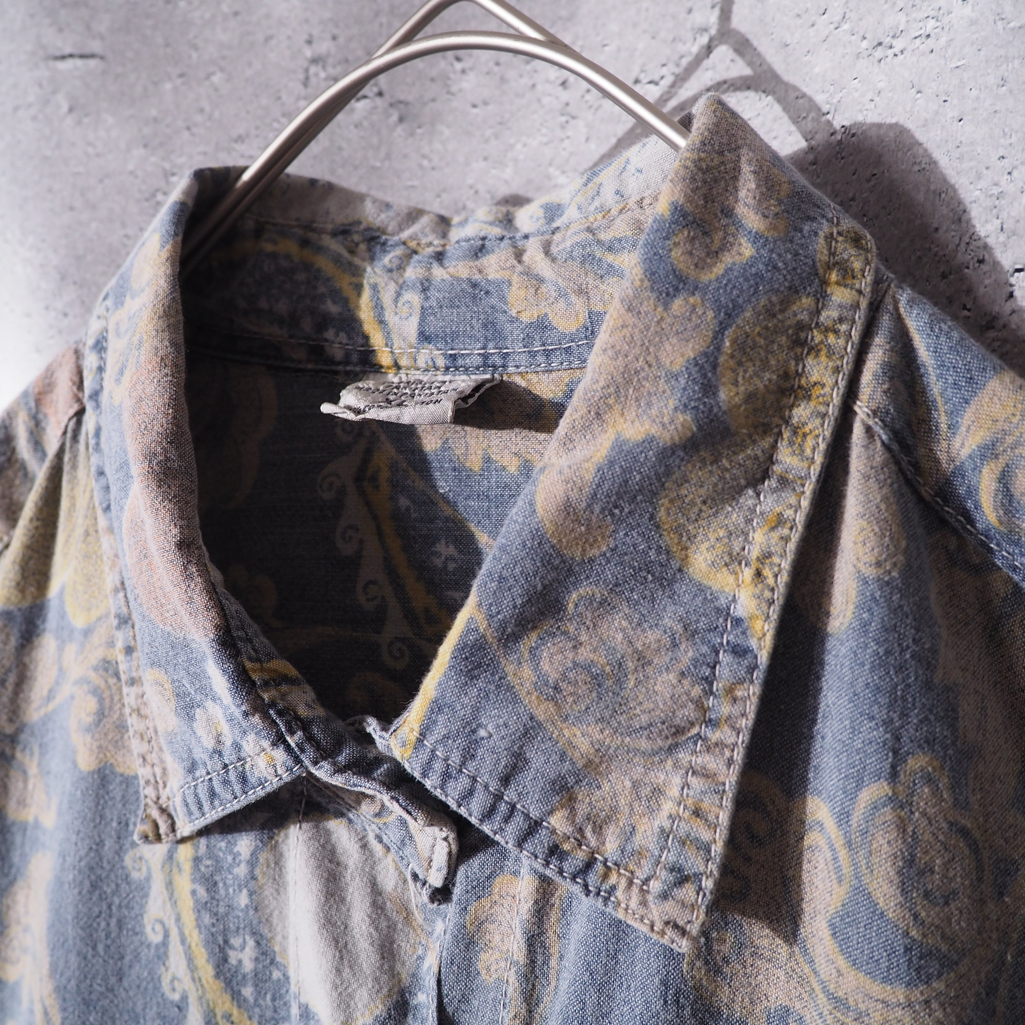 1980s ” 蜃気楼 - Mirage ” Beautiful luxury pattern vintage loose shirt