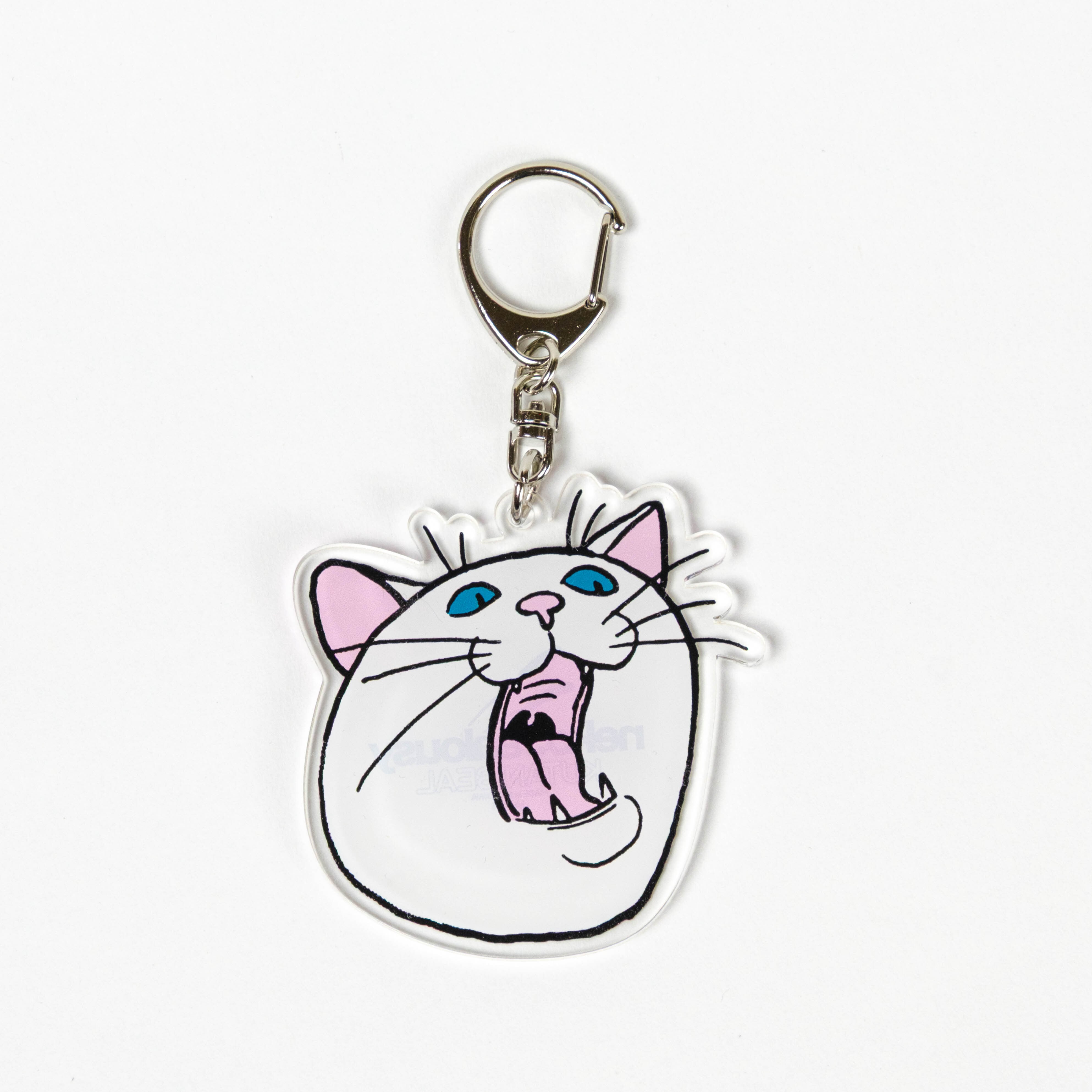 ネコ・ジェラシー アクリルキーホルダー しろねこ | kutaniseal