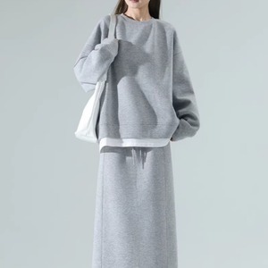 Spring casual sweat midi skirt (SN315)