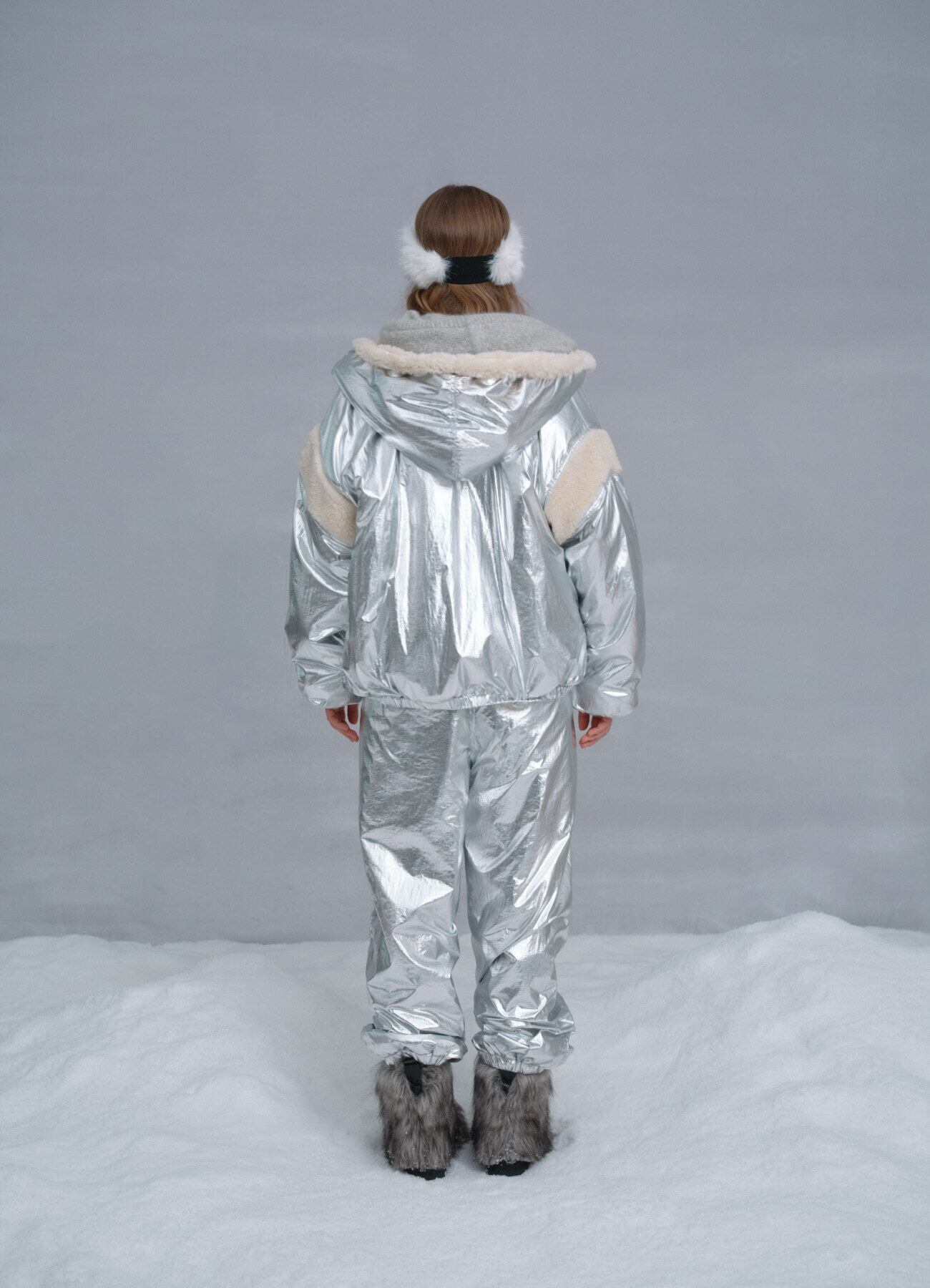 1月初旬発送 [The Barnnet] Silver Eco-Shearling Snuggle Reversible