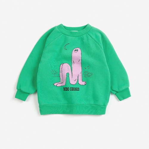 《BOBO CHOSES 2026AW》Long Pinky Puff sweatshirt / baby