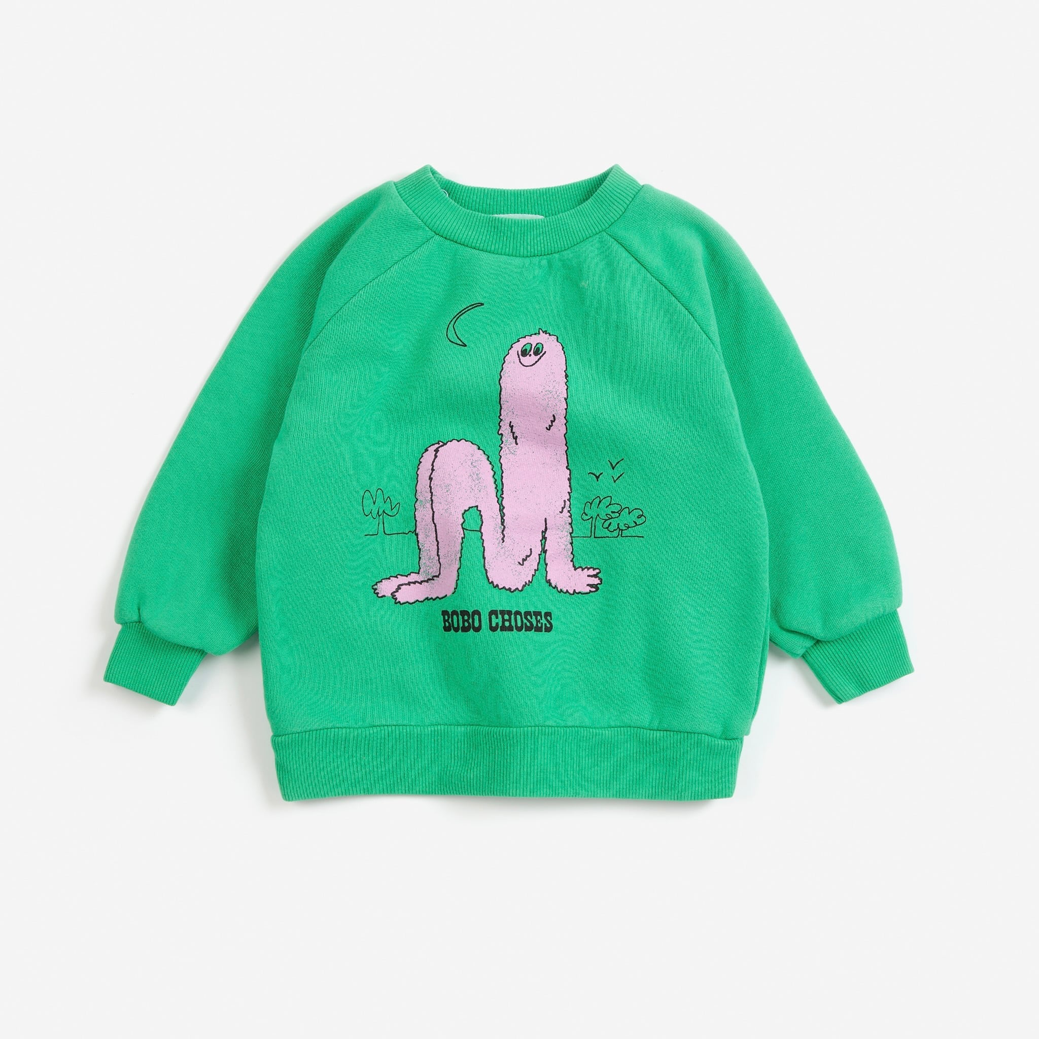 《BOBO CHOSES 2026AW》Long Pinky Puff sweatshirt / baby