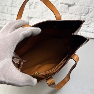 LOUIS VUITTON ヴィトン ヴェルニ リードPM ハンドバッグ ブラウン A-12772