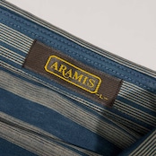 ARAMIS アラミス ボーダー 半袖 ポロシャツ L/ブルー系 メンズ