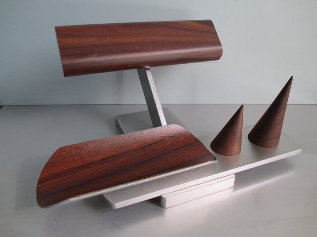 腕時計スタンド　 だ円パイプ　腕時計、リングアクセサリー収納スタンド 腕時計スタンド オールブラックだ円パイプ腕時計スタンド リング