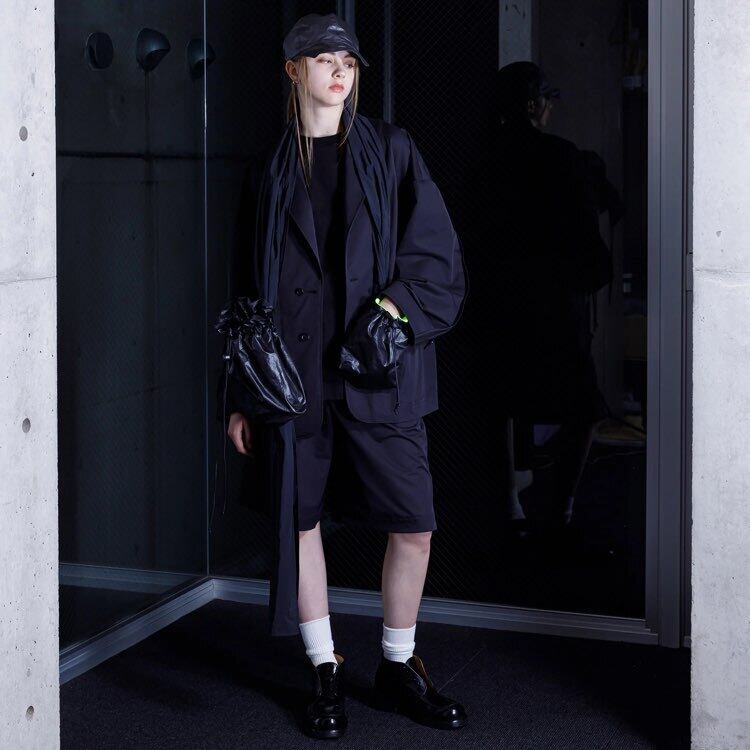 24SS】VOAAOV Relux Tech Chino Big Tailored Jacket (BLACK) VOJK-L22