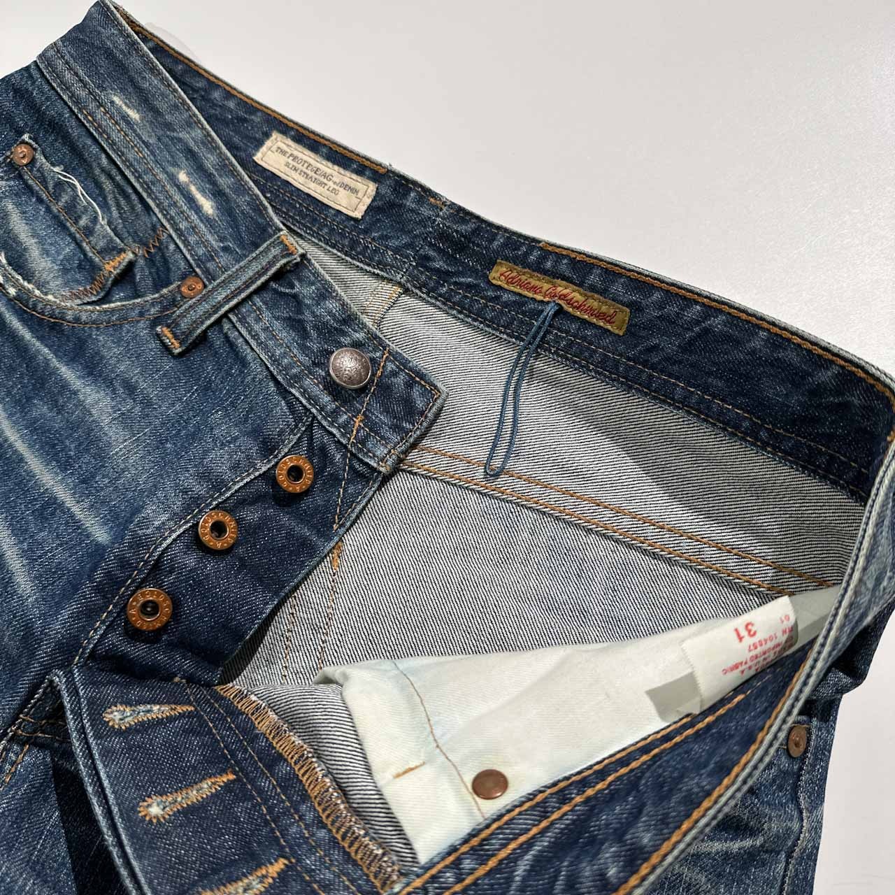 USA製 AG Adriano Goldschmied アドリアーノ ゴールドシュミット ダメージ加工 デニム パンツ ジーンズ サイズ W31 /メンズ/アメリカ製