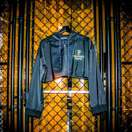 Embroidery Logo Nylon Short Hooded Jacket 【ORANGE】