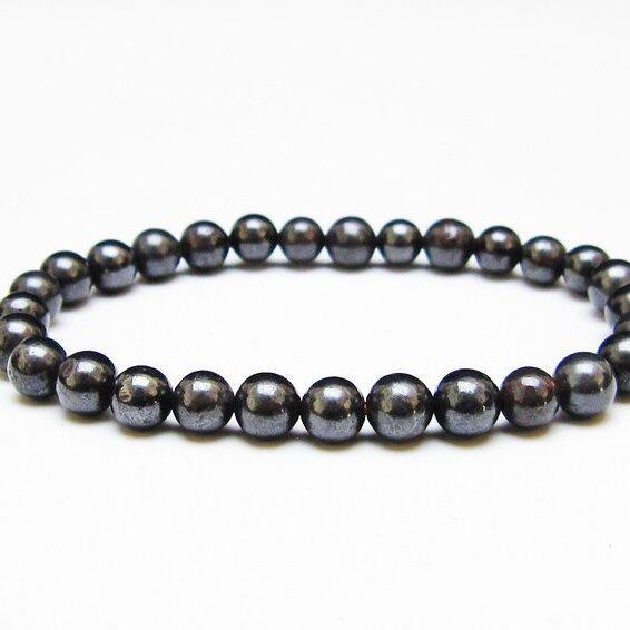 スギライト ブレスレット 6mm ブラックスギライト ブレス 一点物 メール便可 [M便 1/10] 111-42894